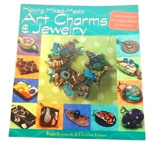 Making Mixed-Media Art Charms & Jewelry Book Peggy Krzyzewski & Christine Hansen